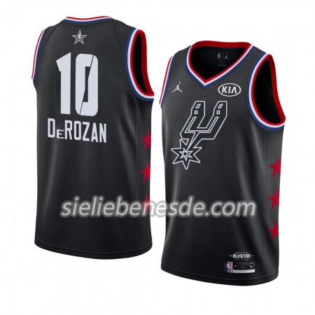 Herren NBA San Antonio Spurs Trikot DeMar DeRozan 10 2019 All-Star Jordan Brand Schwarz Swingman